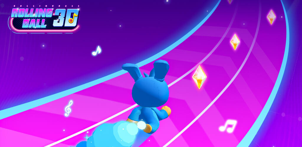 Banner of Cyber Rolling Music Ball Game 