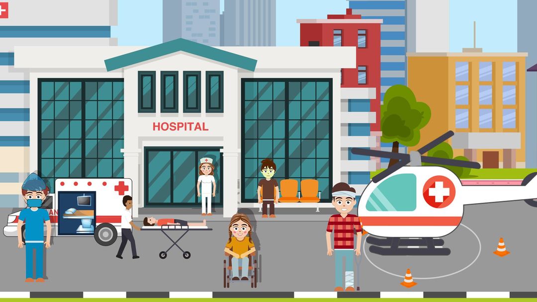 나의 도시 병원 생활 : 의사 생활 방식 척 게임 스크린 샷