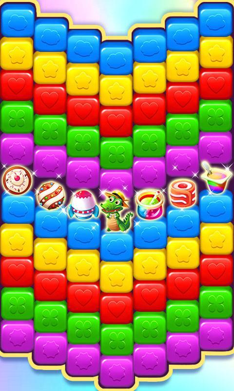 Candy Cubes Toon Collapse Game Screenshot