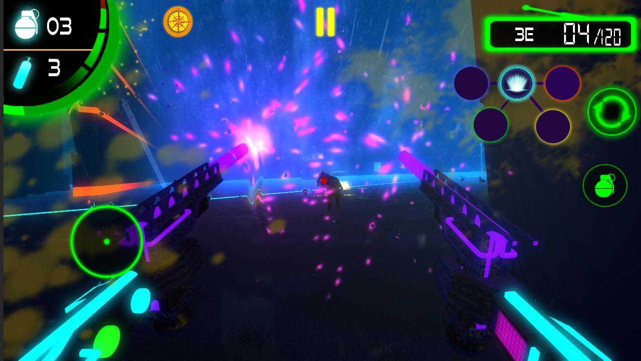 Z-Waves - Cyberpunk Shooter screenshot game