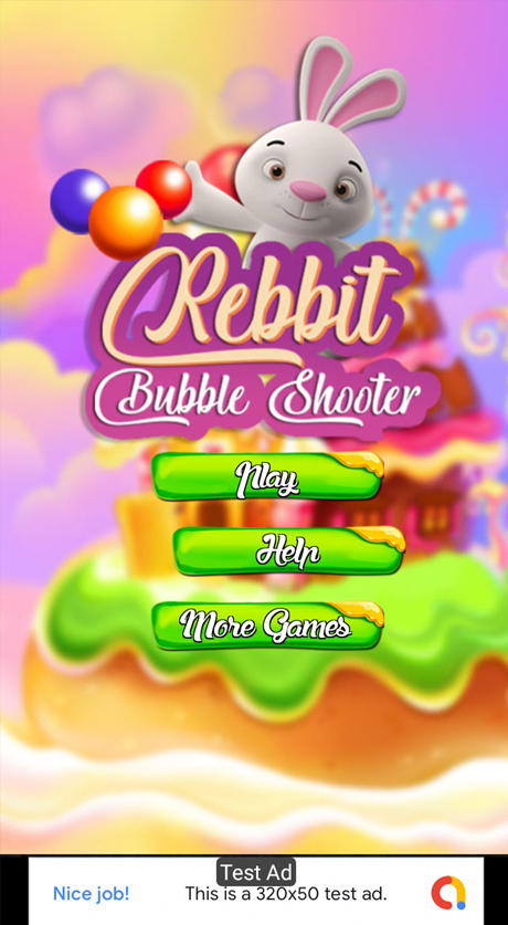 Скриншот игры Rebbit Bubble Shot