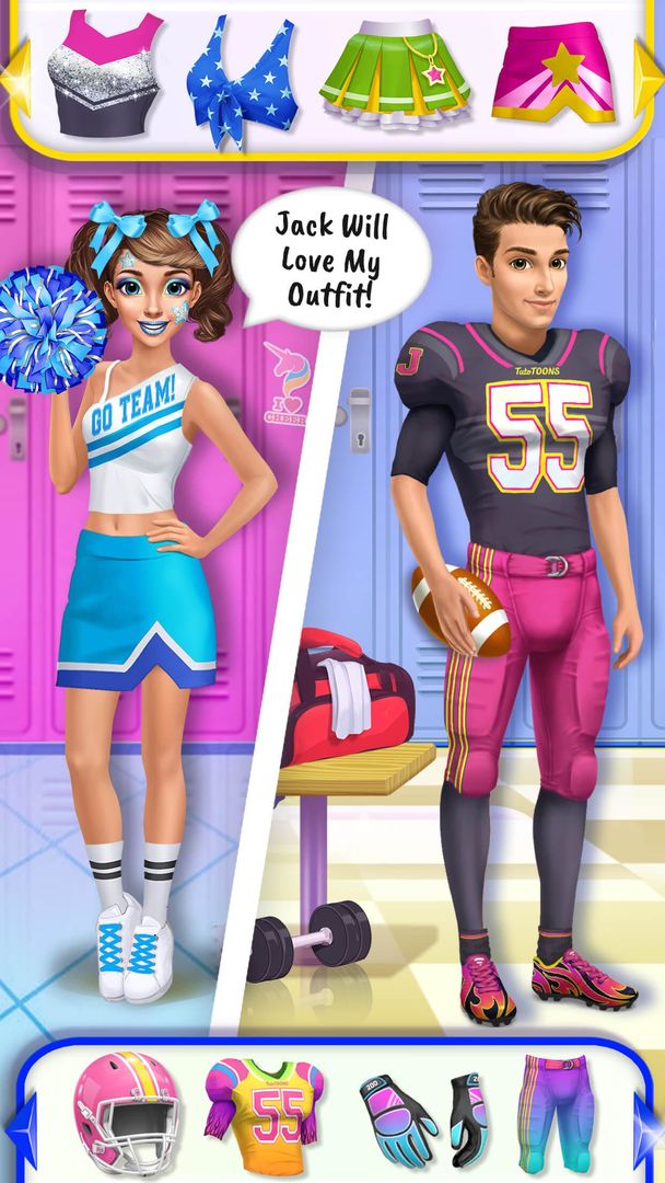 Hannah's Cheerleader Girls screenshot game