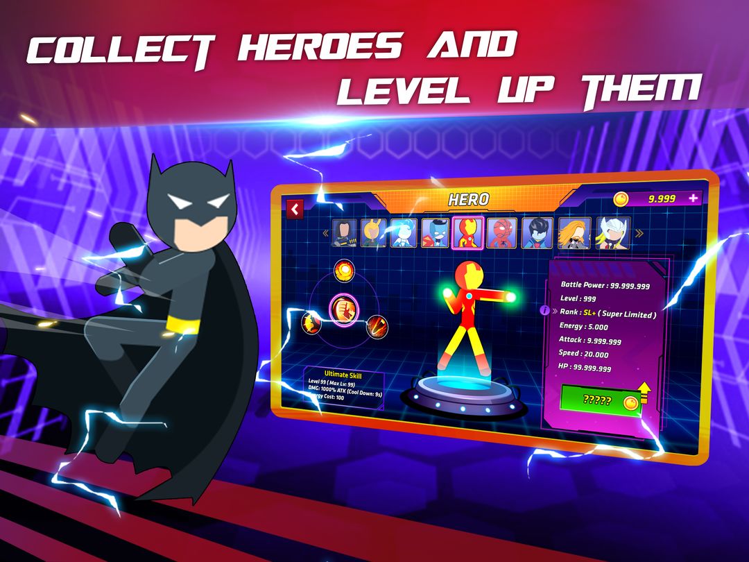 Screenshot of Super Stickman Heroes Fight