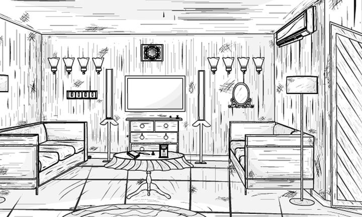 Screenshot 1 of B and W House Escape 1.0.0