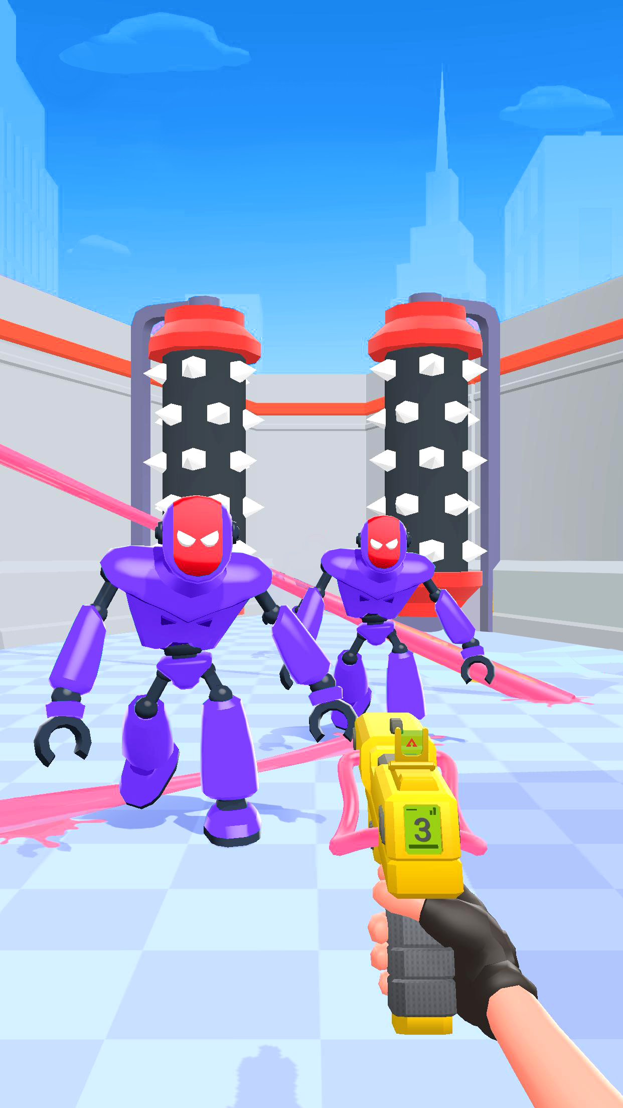 Screenshot of Tear Them All: Robot fighting