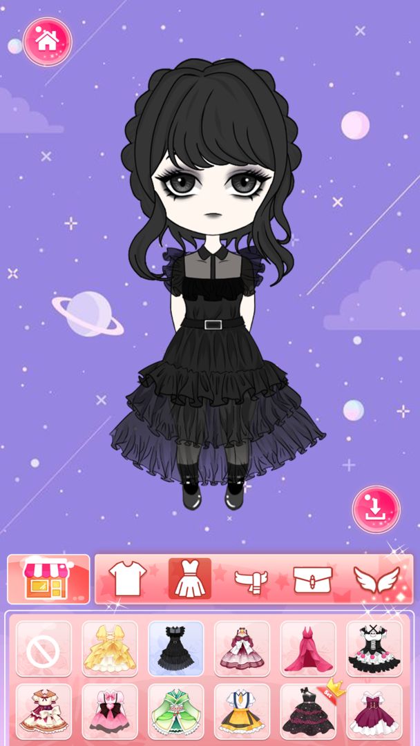 Screenshot of Chibi Doll: Dress up girl game