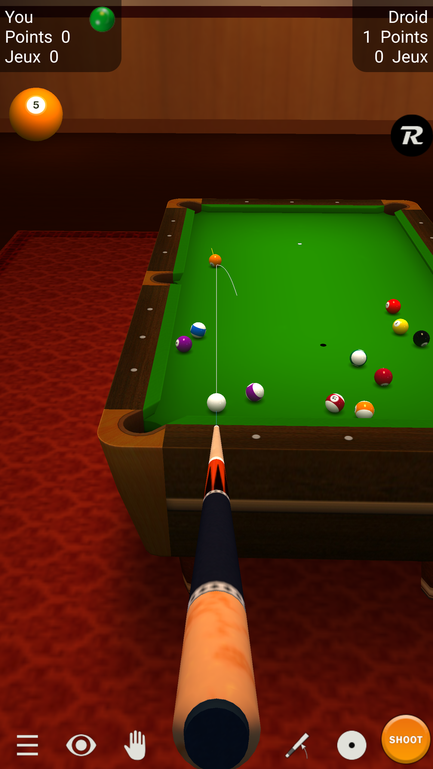 Snooker Pool Pro 3D Game Screenshot