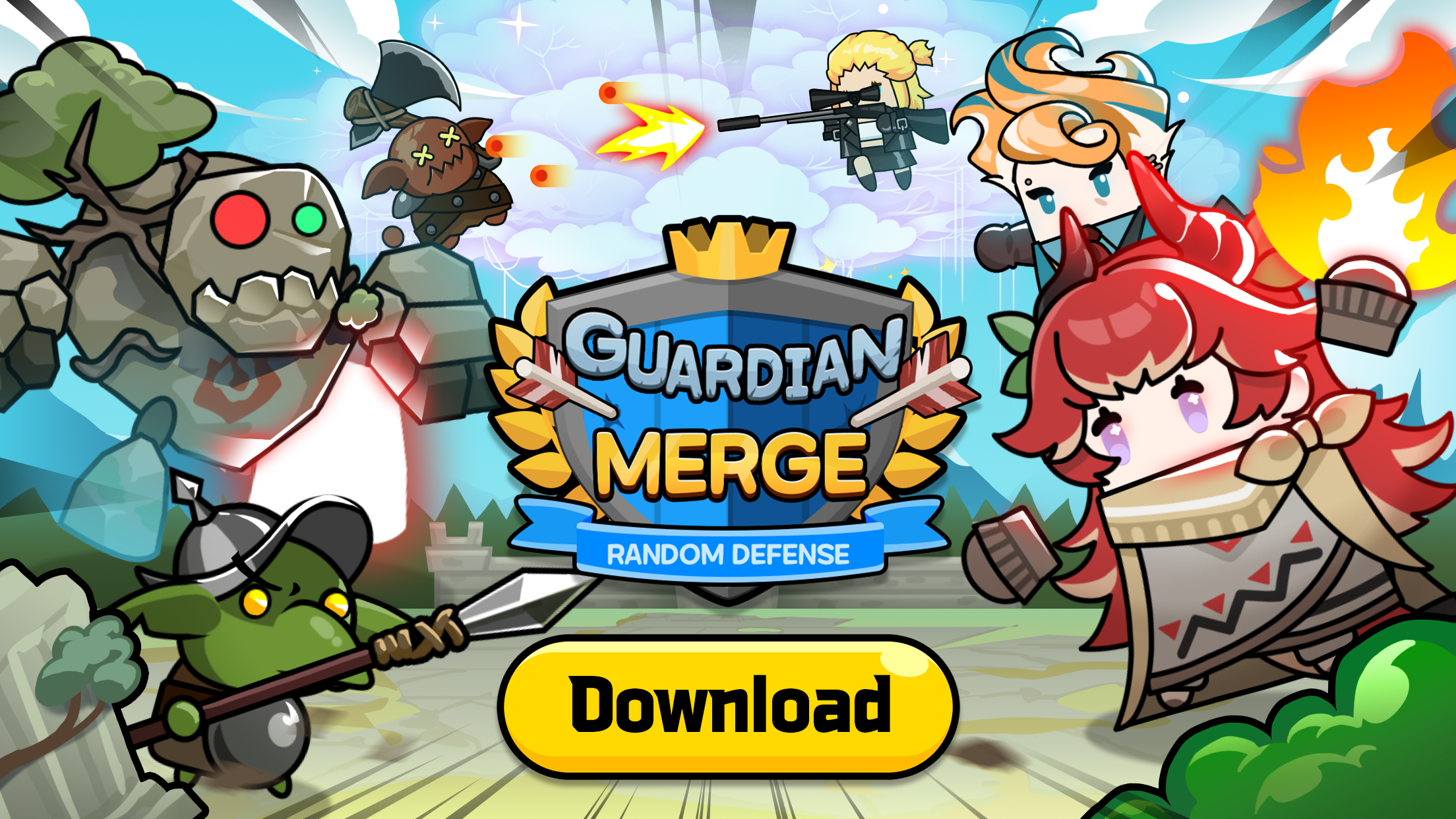 Guardian Merge: Random Defense screenshot game