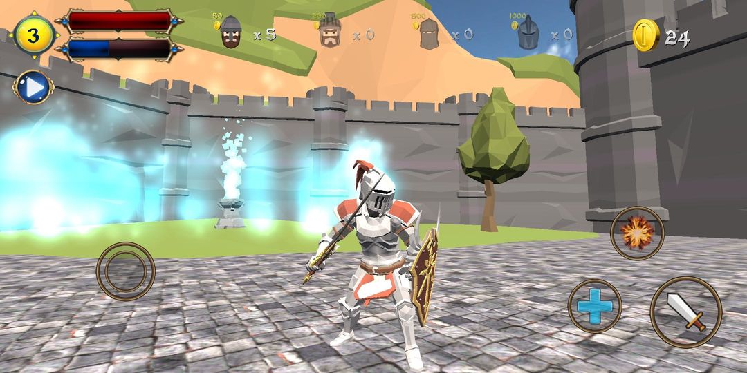 Castle Defense Knight Fight 게임 스크린 샷