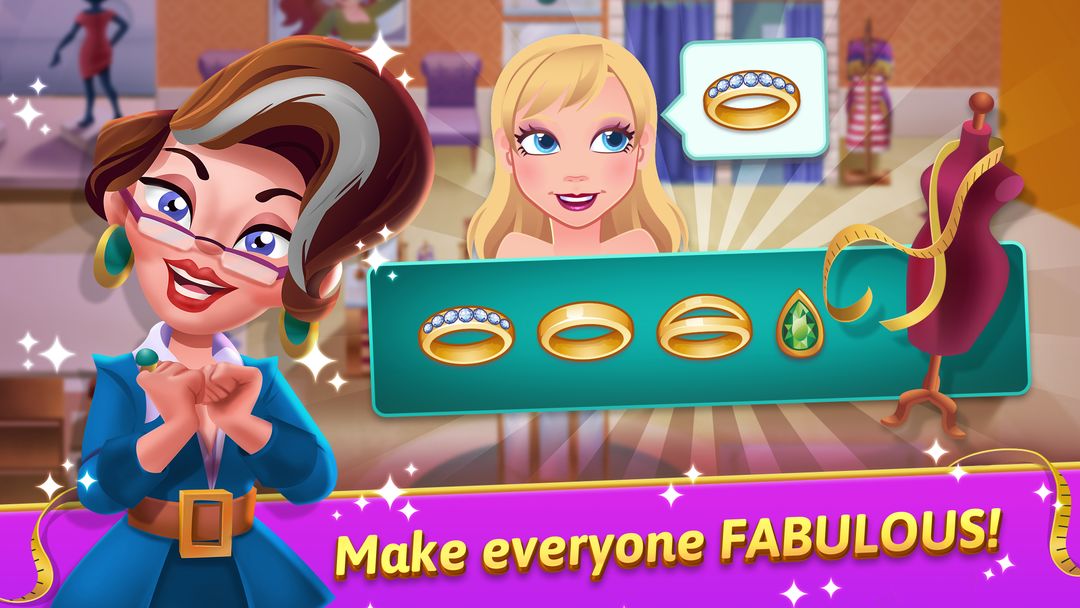 Fashion Salon Dash: Shop Game 게임 스크린 샷