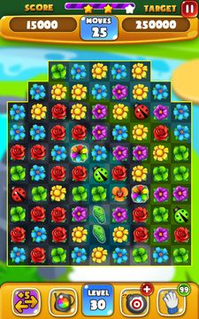 Flower Crush Match 3 Game Screenshot