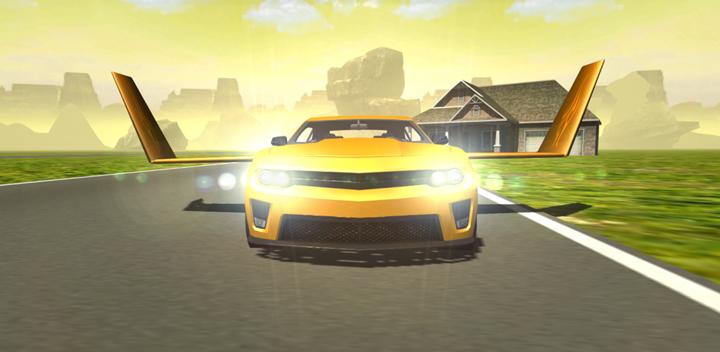 Banner of Flying Muscle Car Simulator 3D 2