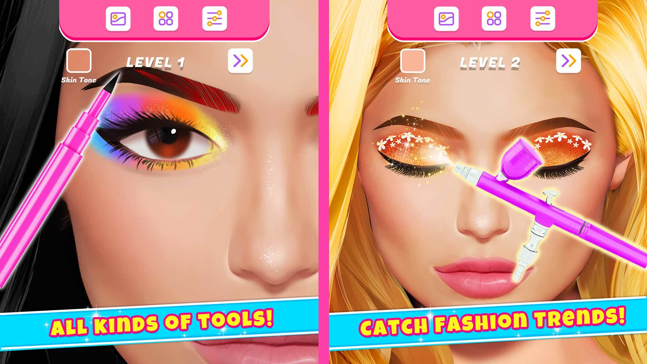 Eye Makeup Artist Makeup Games ゲームのスクリーンショット