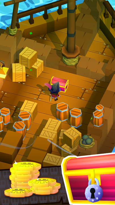 Captura de Tela do Jogo Blocky Pirates