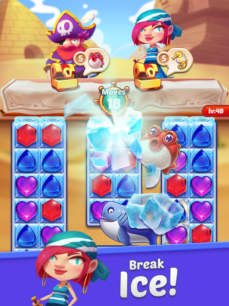 Screenshot of Gems Crush - Match 3 Jewels Ga
