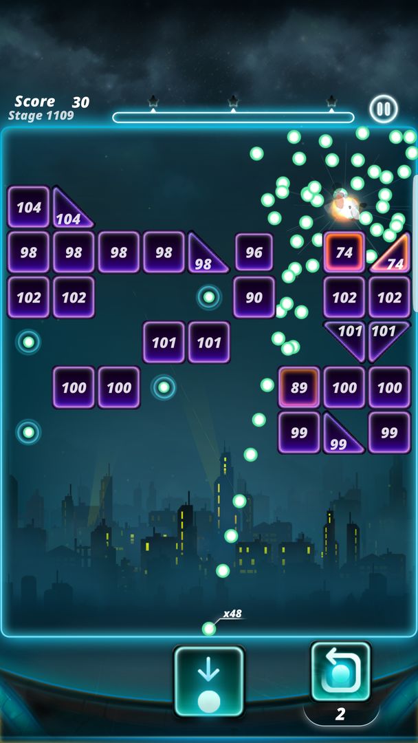 Bricks Breaker Balls: UFO screenshot game