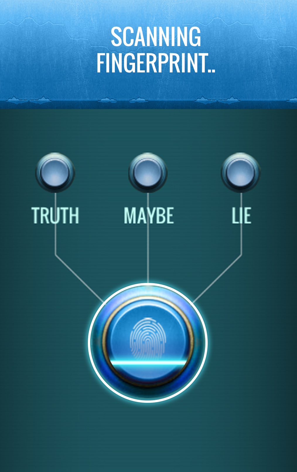 Finger Lie Detector Test Prank screenshot game