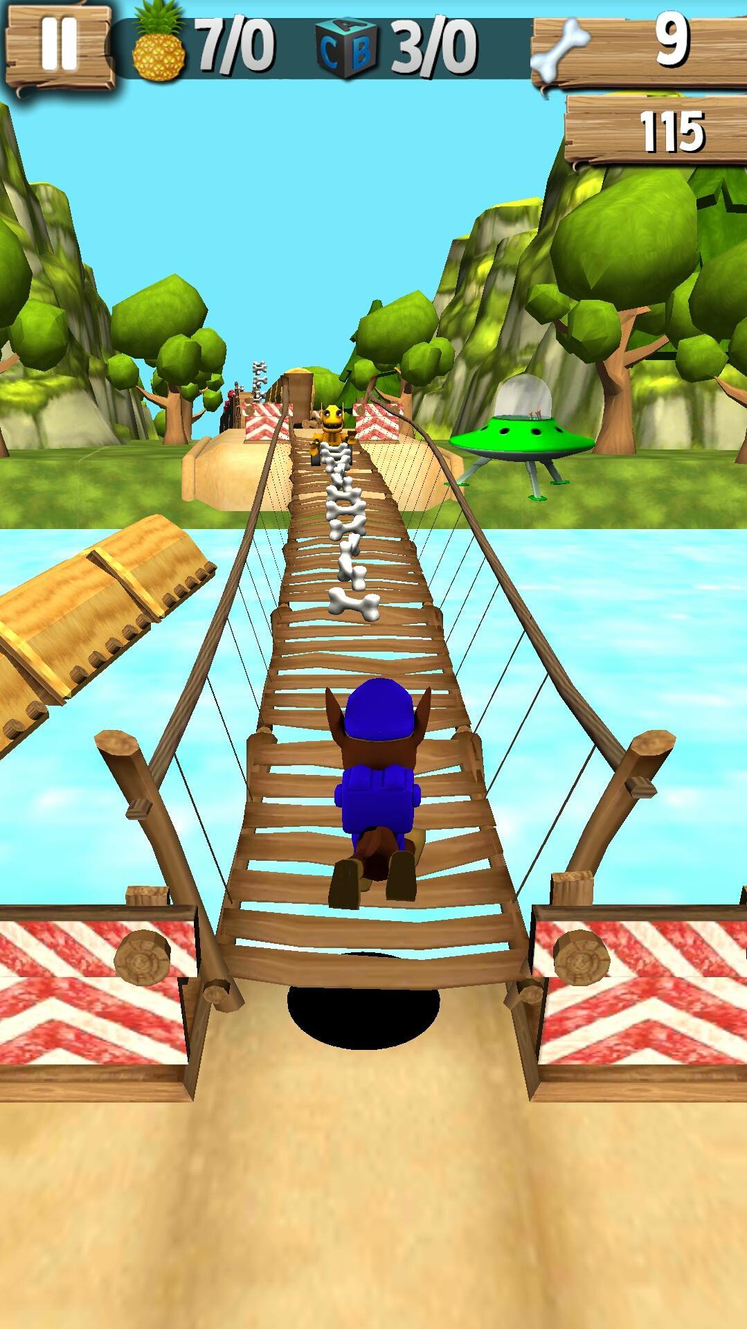 Paw Chase Runner - Aliens Patrol ゲームのスクリーンショット