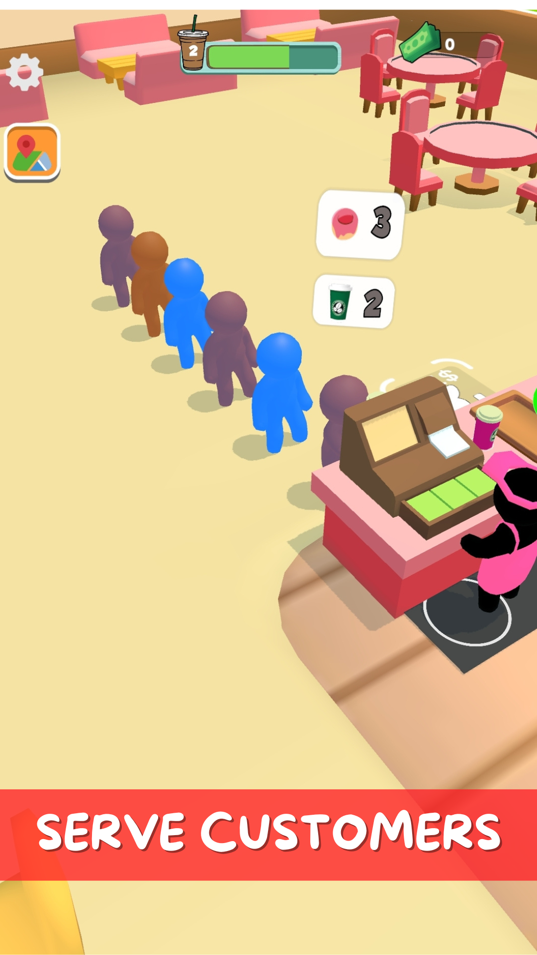 Coffee Idle Stack Running Game Game Screenshot