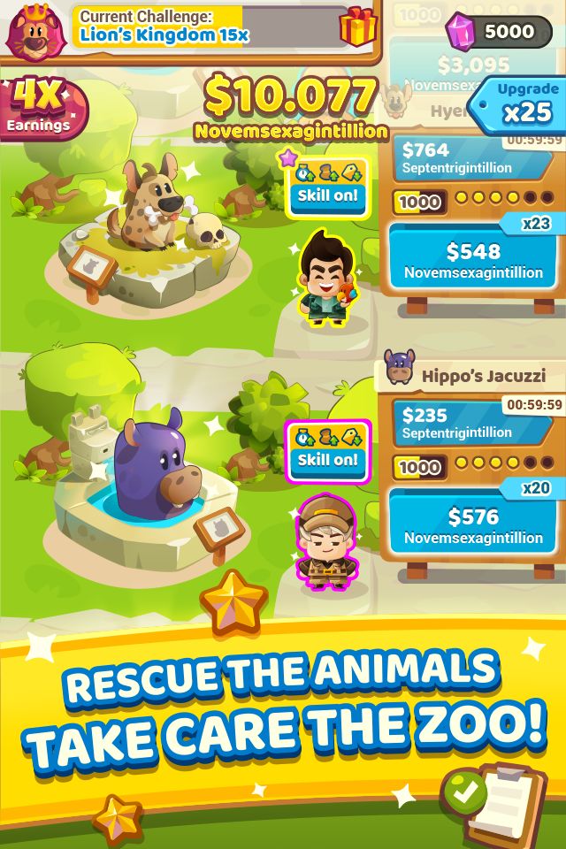 Screenshot of Pocket Zoo : Idle Keeper