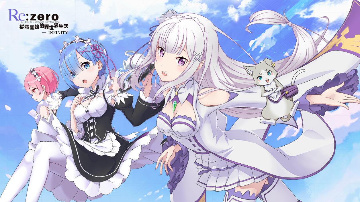 Screenshot of the video of Re: Zero -INFINITY