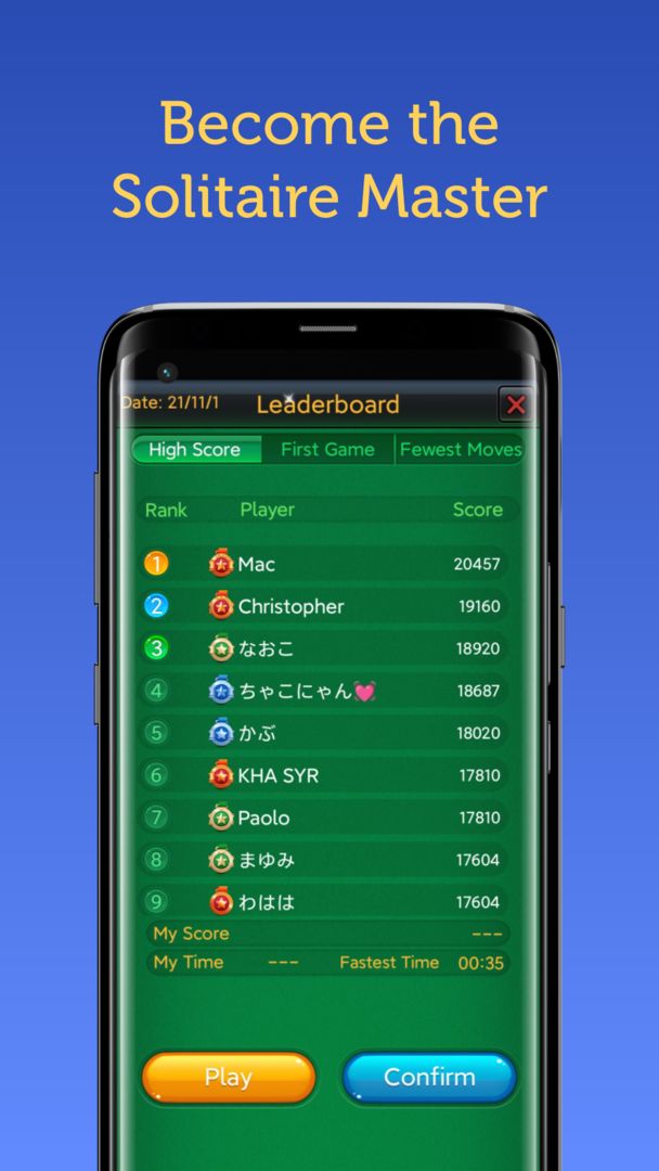 Screenshot of Solitaire - Card Games