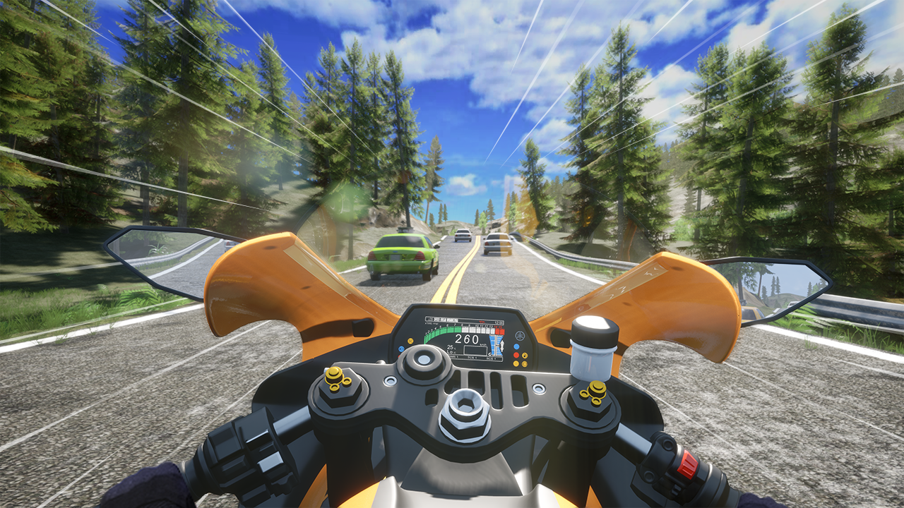 Speed Moto Dash:Real Simulator Game Screenshot