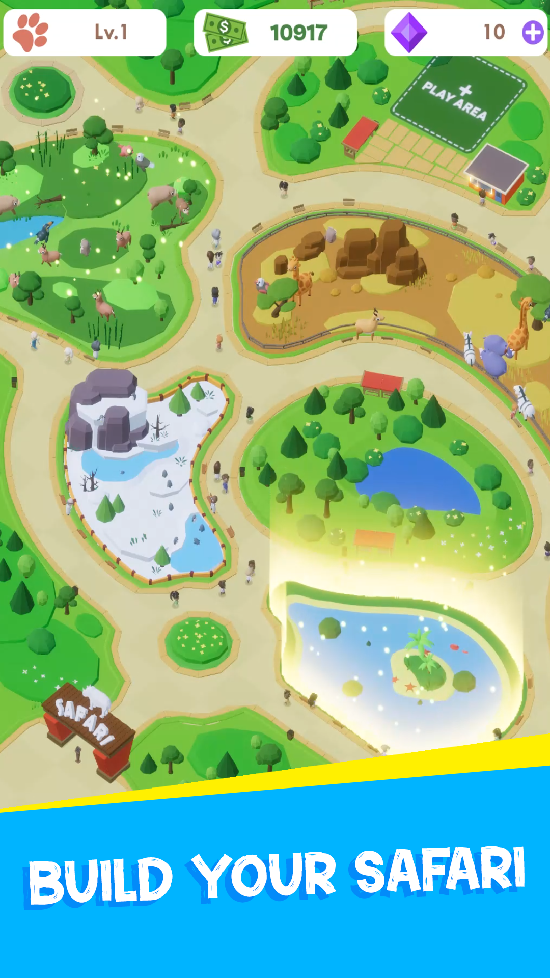 Safari The Wildlife: Idle Game Game Screenshot