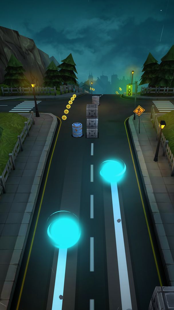Screenshot of Overspin: Night Run