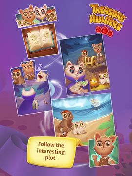 Cuplikan Layar Game Treasure Hunters: free match3 gems