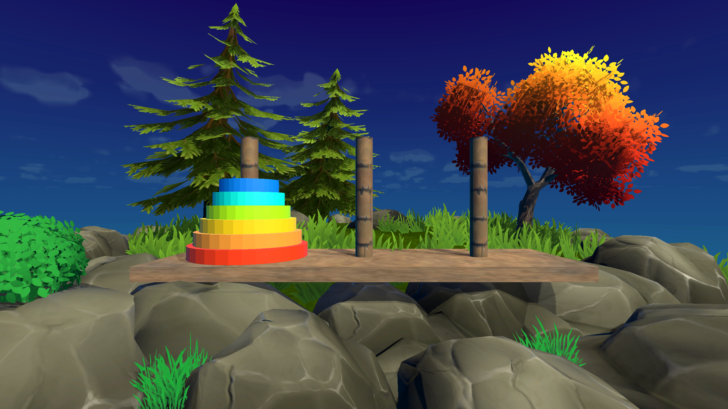 Peaceful Hanoi Game Screenshot