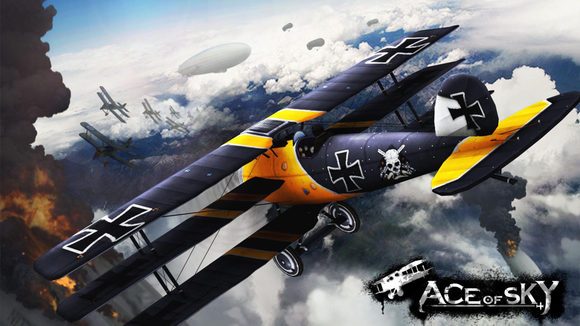 Screenshot 1 of WW1 Ace of the Blue Sky: game menembak penerbangan aksi 3D 1.15