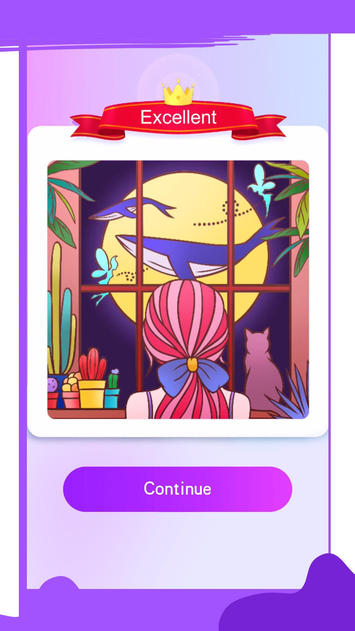 Paint Color: 秘密花园填色游戏 Game Screenshot