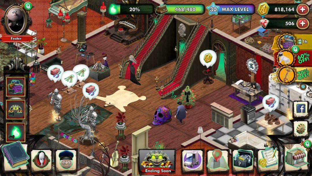 Addams Family: Mystery Mansion screenshot game