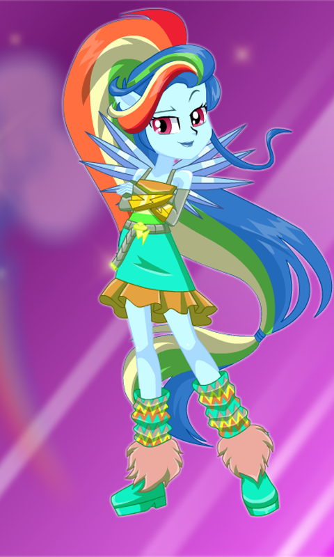 Cuplikan Layar Game Dress Up Rainbow Dash