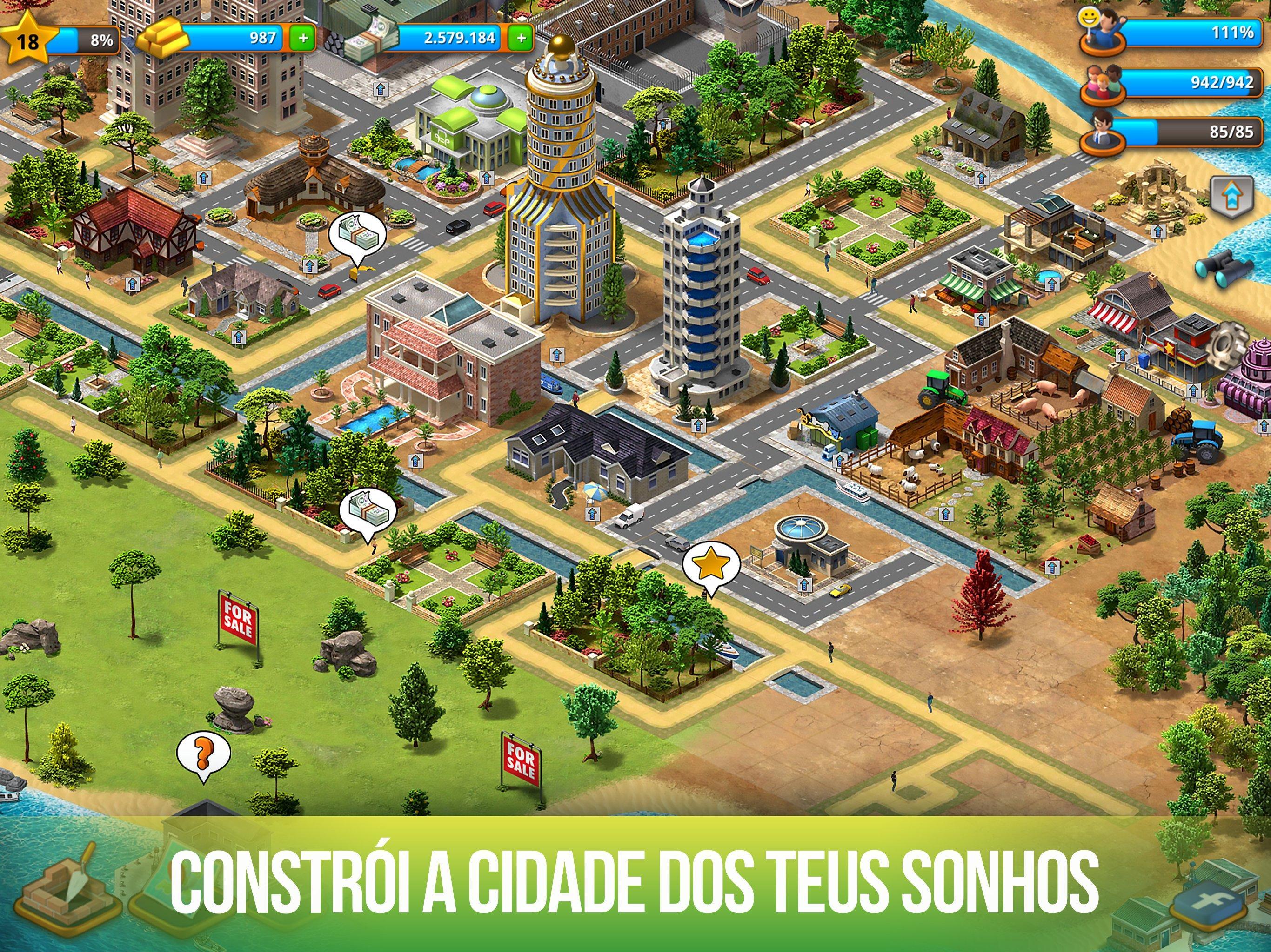 Captura de Tela do Jogo Paradise City: Building Sim