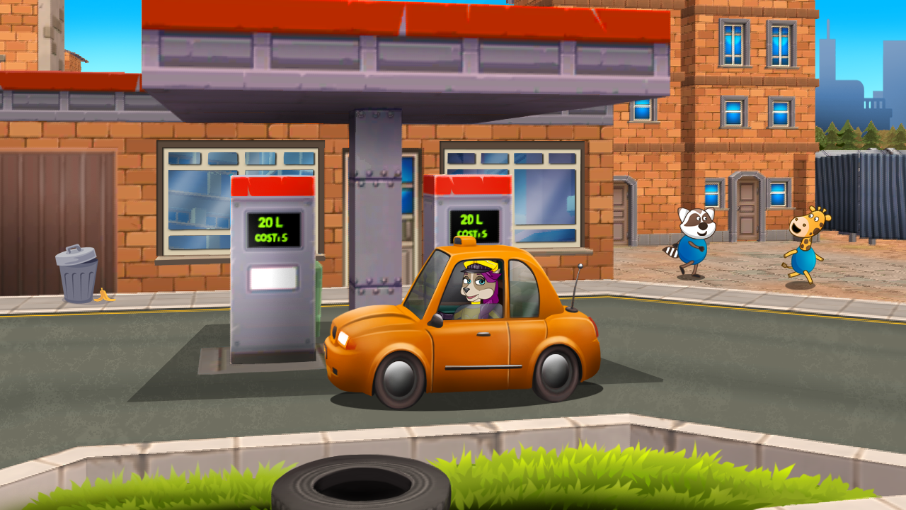Kids racing. Puppy patrol Game Screenshot