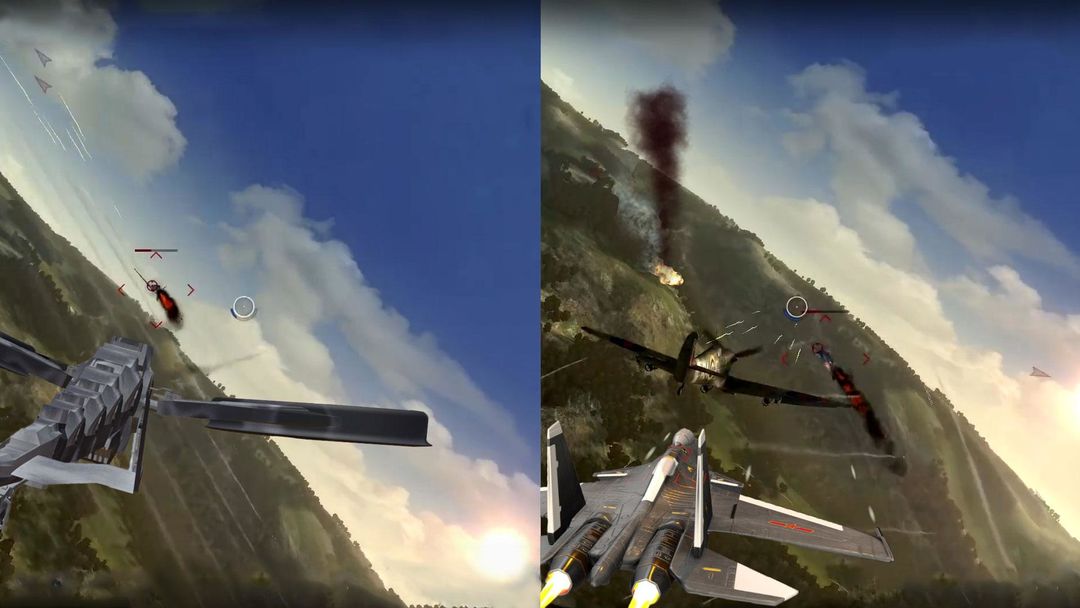 空中戰場3D：雷痕空軍遊戲截圖