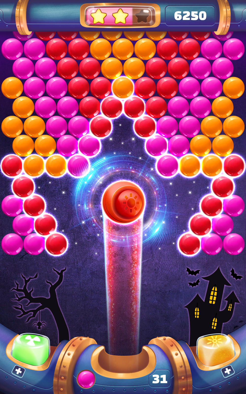Halloween Bubble Shooting Game Game Screenshot