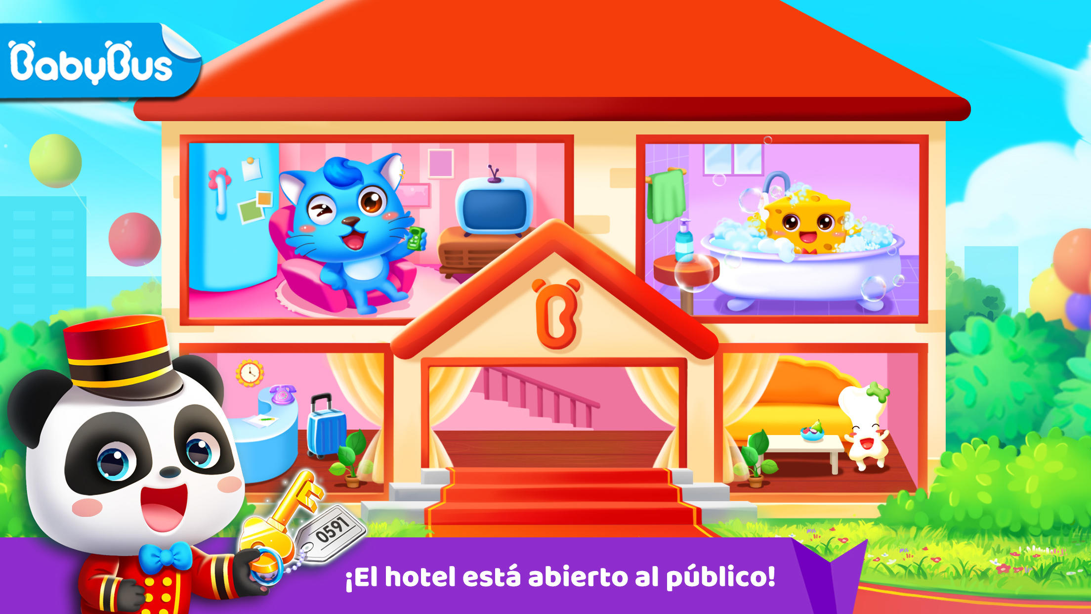 Screenshot 1 of Hotel Panda: Juego de Lógica 8.67.00.00
