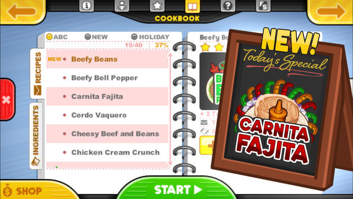 Papa's Taco Mia To Go! screenshot game