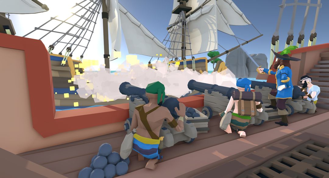 Pirate Polygon Caribbean Sea 게임 스크린 샷