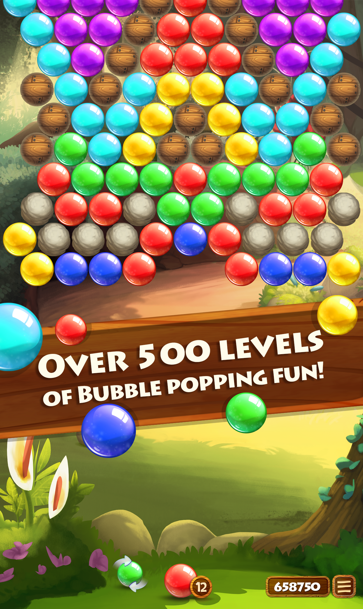 Forest Pop Bubble Shooter Game Screenshot