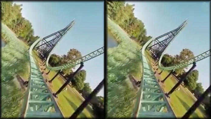 Screenshot of VR Thrills: Roller Coaster 360 (Google Cardboard)