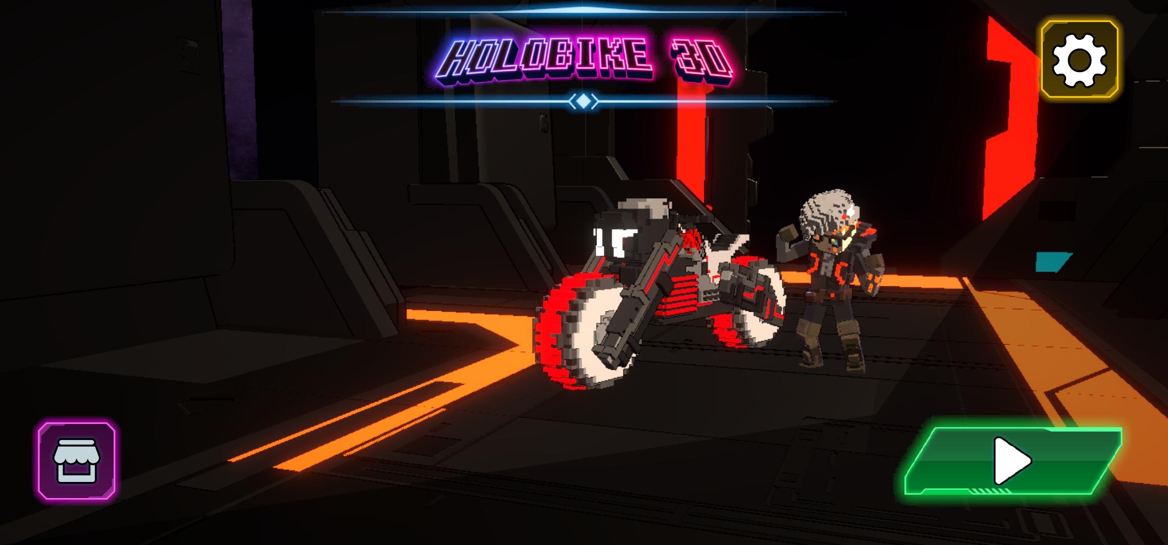 HoloBike 3D Game Screenshot