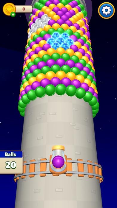 Bubble Popper Ballz Game Screenshot
