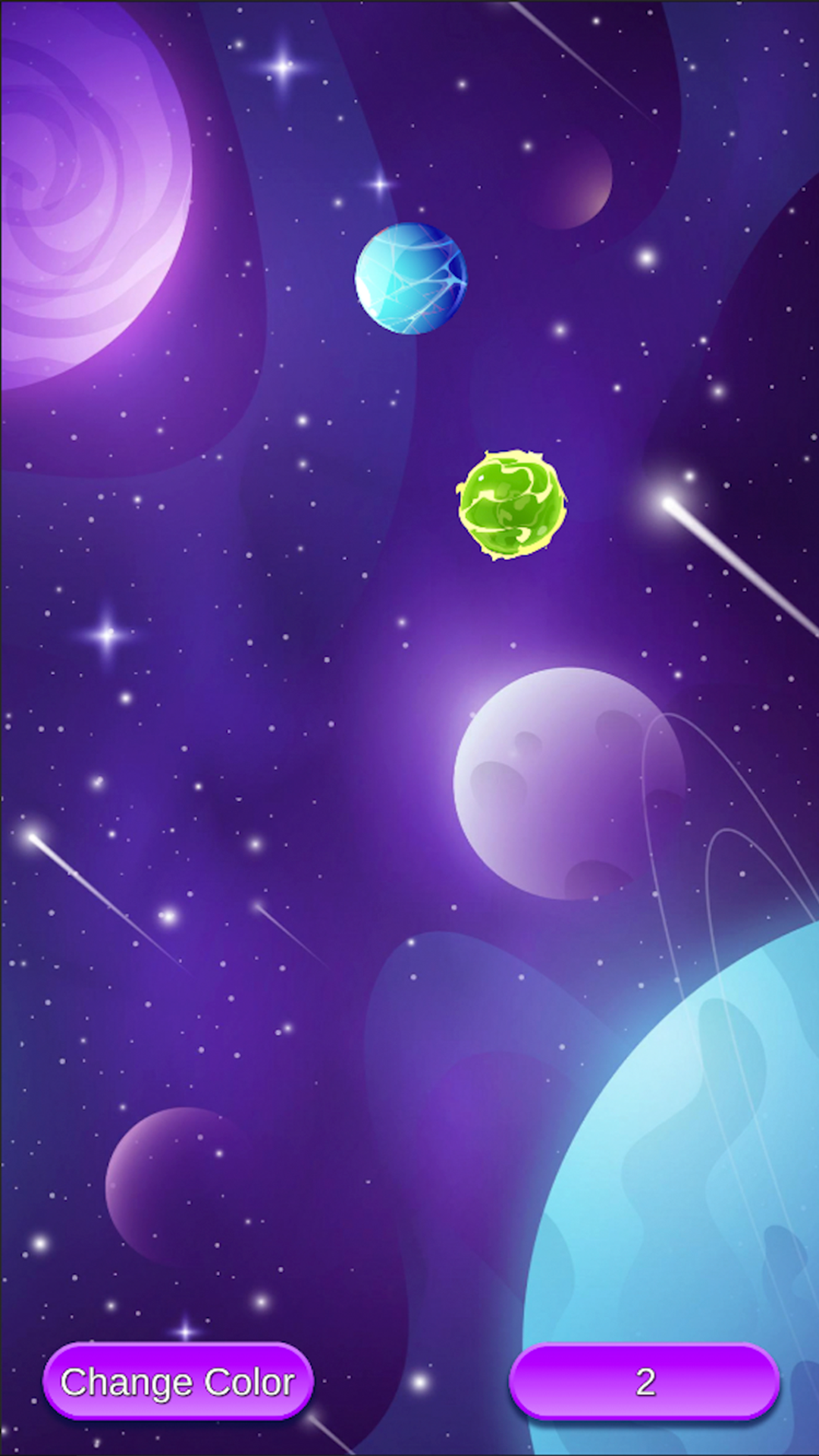 Colour Balls Collision Game Screenshot