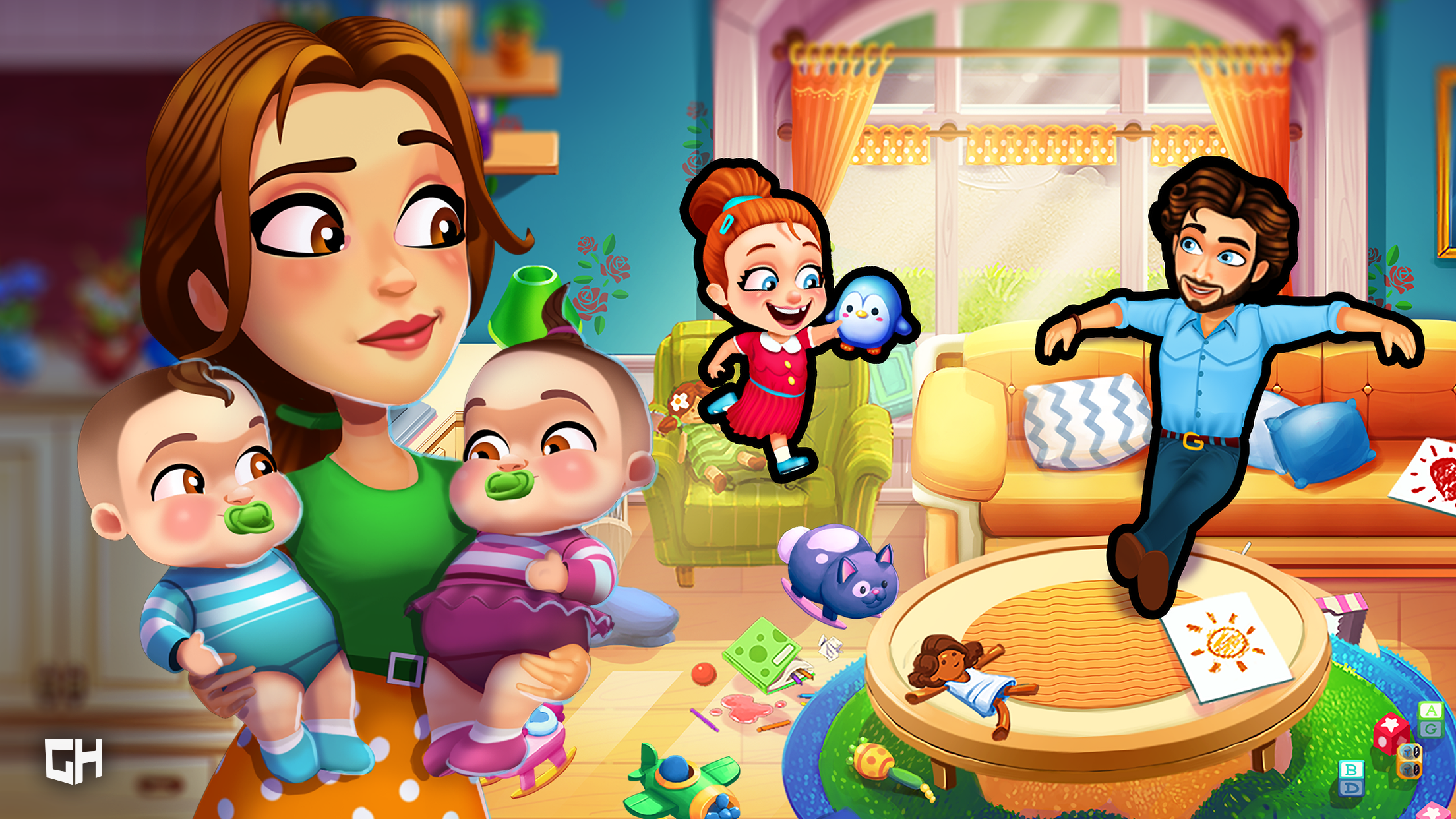 Delicious - Moms vs Dads Game Screenshot