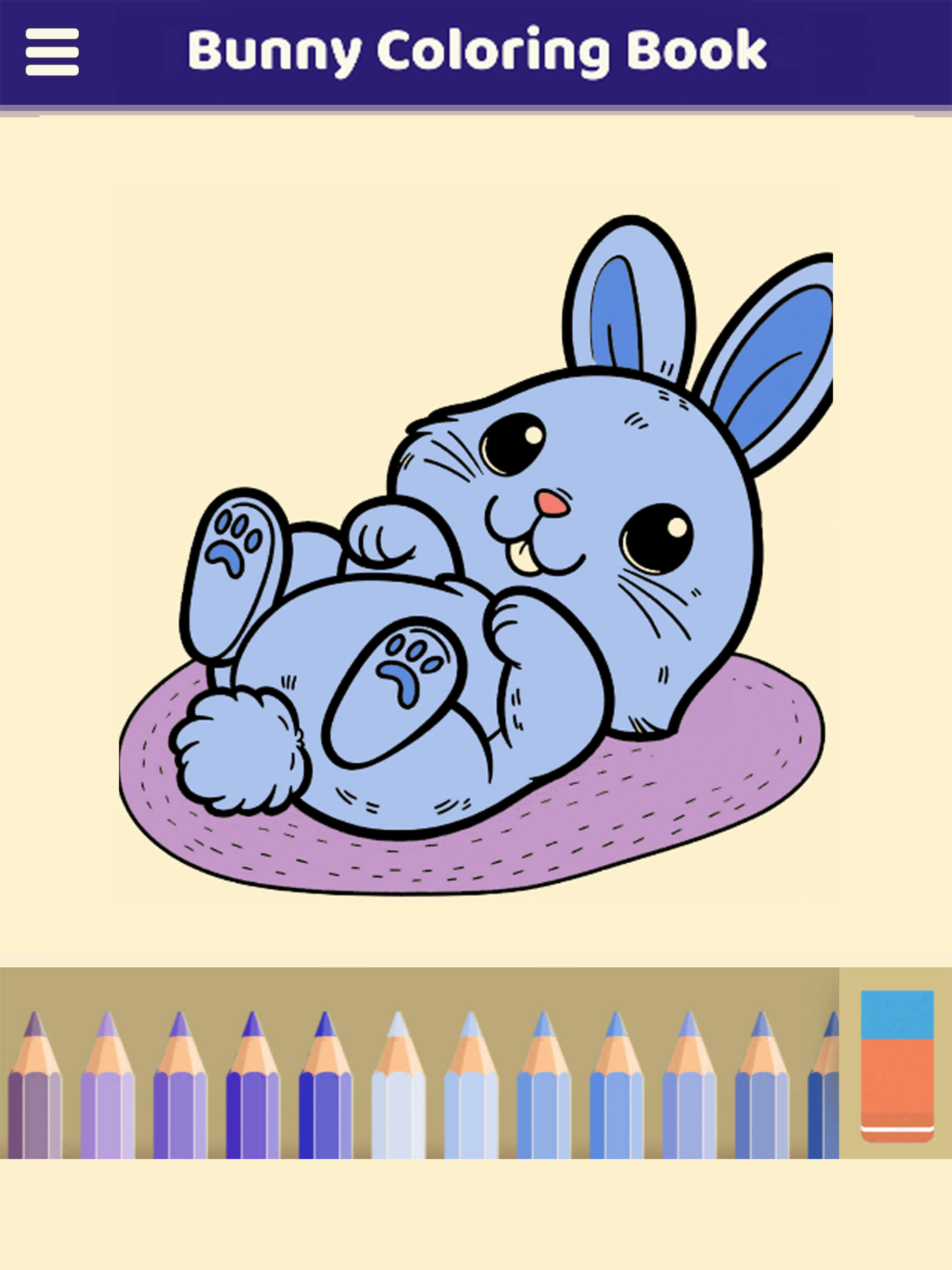 Bunny Coloring Book Game Screenshot
