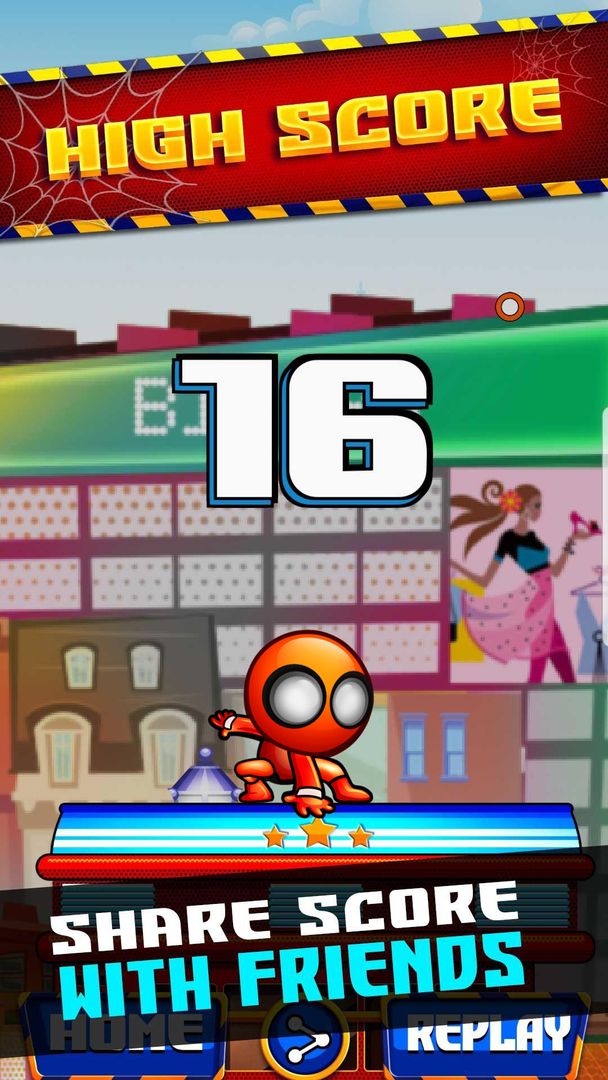 Super Swing Man: City Adventur screenshot game